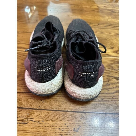 ADIDAS PureBoost Core Black/burgundy Men's Running Shoes Sz 11 - Picture 4 of 9